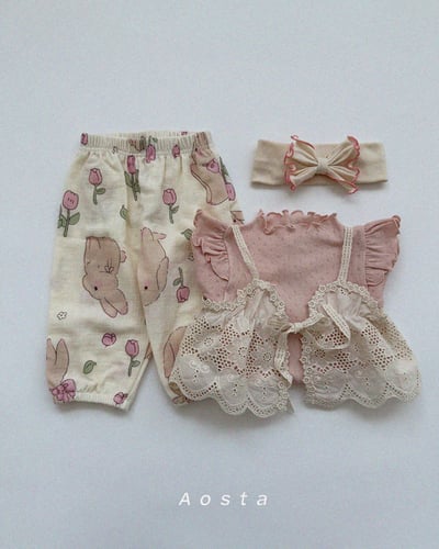 AOSTA28｜(6m-5y) 飛袖捲邊上衣22