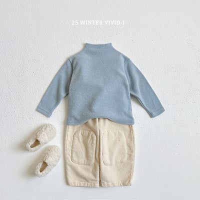 vivid79｜(78cm-125cm) 素面立領上衣12