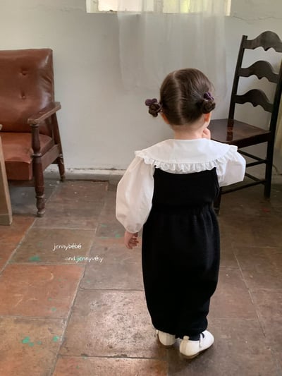 JE586｜(73-100cm) 花邊翻領襯衫/細肩連身褲24