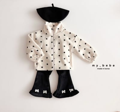 my_bebe08｜(-12m-7y) 印花刷毛拉鍊外套10