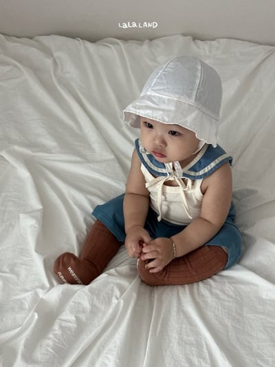 lala land37｜(3m-18m) 2色綁帶漁夫帽7