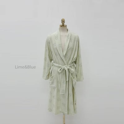 LIME&BLUE25｜(90-112cm MOM)  小熊親子綁帶睡袍2