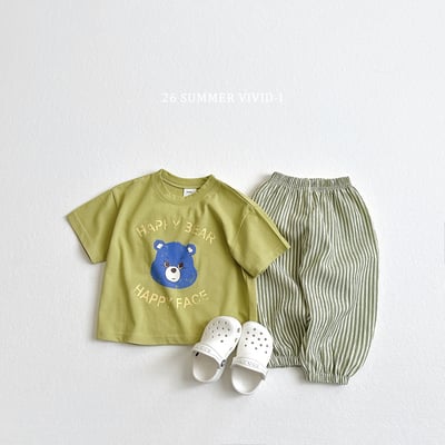 vivid121｜(78cm-125cm) 4款條紋鬆緊束腳長褲13