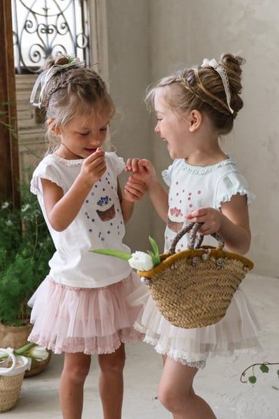 FLO24｜(75-140) 蛋糕荷葉邊上衣14