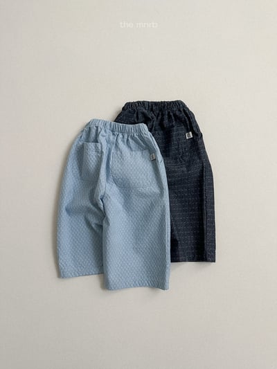 MiniRobe08｜(70-110) 壓紋直筒長褲6