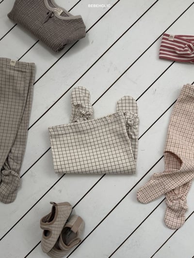 Bebe holic62｜(3m-18m) 細格紋褲襪8