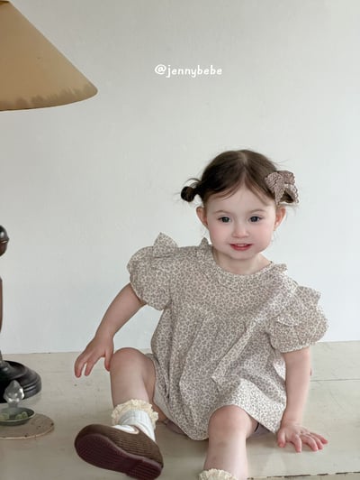 JE695｜(73-100cm)  花領碎花套裝8