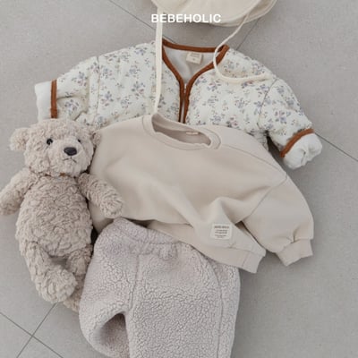 Bebe holic46｜(3m-18m) 拼布內刷毛休閒上衣9