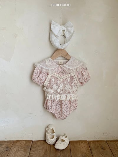 Bebe holic21｜(3m-18m) 翻領碎花連身服9