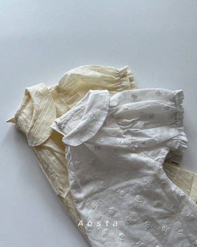 AOSTA58｜(6m-5y) 2款翻領泡泡袖上衣2