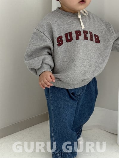 GURU GURU03｜(~1y-6y) 2色英字休閒上衣10