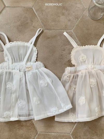 Bebe holic14｜(3m-18m) 玫瑰網紗罩裙2