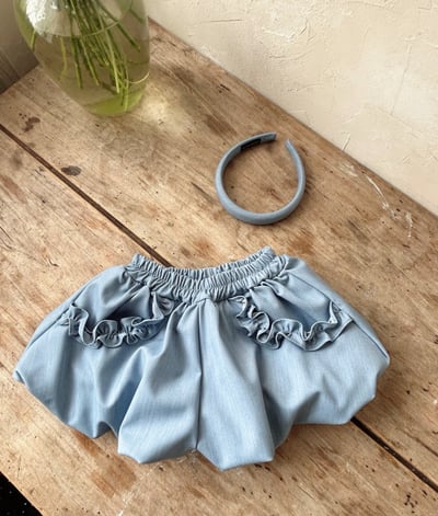 Azalea02｜(85-125cm) 荷葉邊南瓜褲13