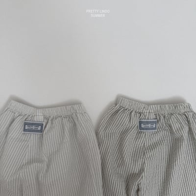 Lindo23｜(80-125) 線條直筒寬褲2