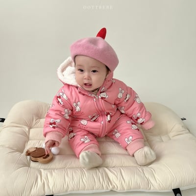 Oottbebe61｜(0m-12m) 雪人防寒連身裝11
