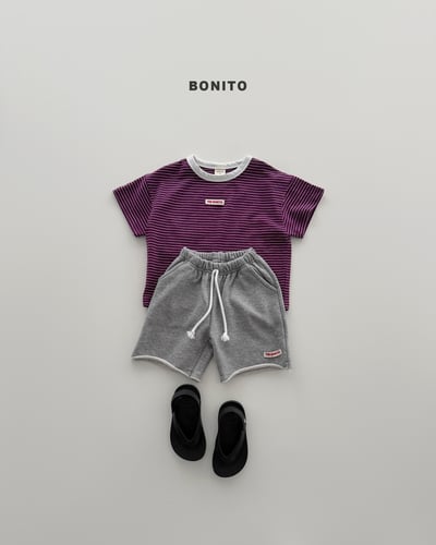 Bonito53｜(75cm-125cm) 3組線條拼接上衣（2件組）12