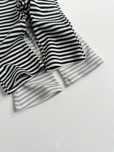 Atomeme08｜(70-110) 條紋小喇叭褲2