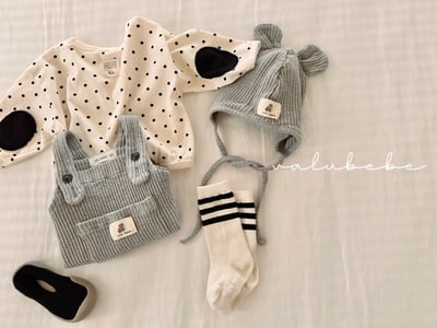 Valubebe07｜(65-80) 華夫格吊帶包屁衣14