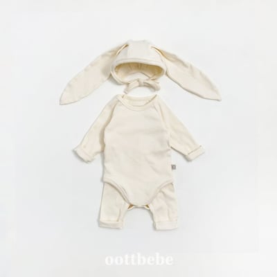 Oottbebe30｜(0m-12m) 糖果色居家包屁衣褲子套裝20
