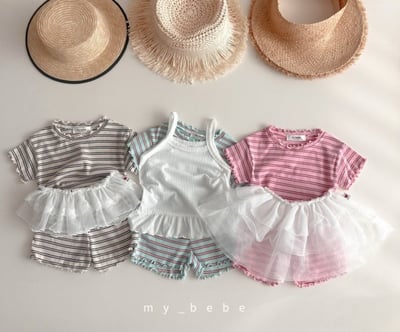 my_bebe22｜(80-120cm) 條紋捲邊套裝13