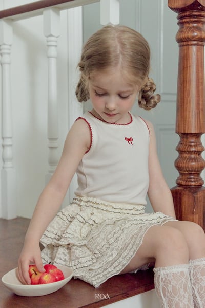 ROA24｜(6m-18m) 3色蝴蝶結刺繡背心17