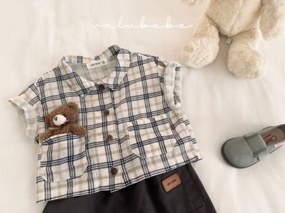 Valubebe 23｜(65-90cm) 復古格紋襯衫8