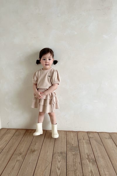 Azalea08｜(85-118cm) 公主袖蛋糕褲套裝12