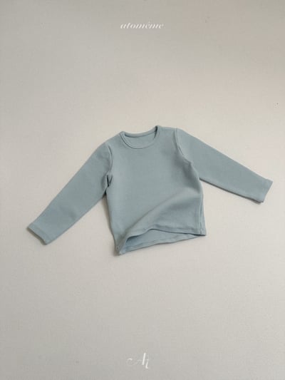 AT13｜(70-110) 素色後領刺繡長袖上衣11