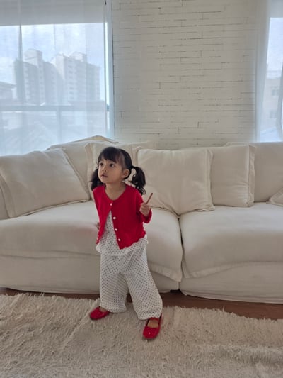 Color26｜(75-115cm) 捲邊開襟外套12