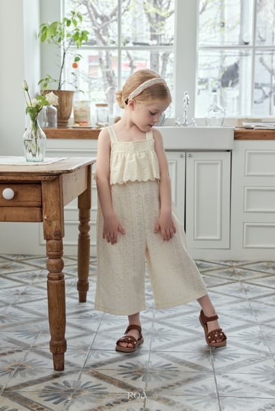 ROA13｜(6m-18m) 2色雕花蕾絲無袖連身褲13