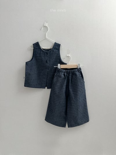 MiniRobe07｜(70-110) 壓紋開岔背心4