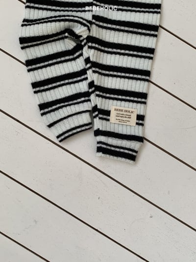 Bebe holic60｜(3m-18m) 條紋吊帶緊身長褲15