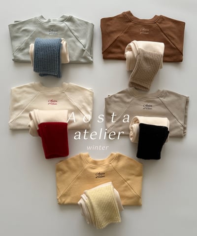 AOSTA28｜(6m-5y) 磨毛簡約上衣3