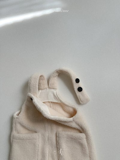 Atomeme23｜(70cm-110cm) 羊羔毛吊帶褲8