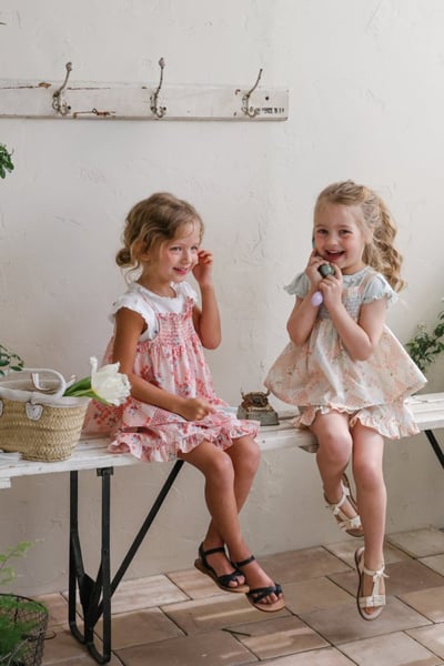 FLO22｜(75-140) 碎花細肩娃娃衣7