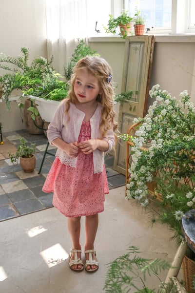 FLO20｜(75-140) 小碎花細肩洋裝19