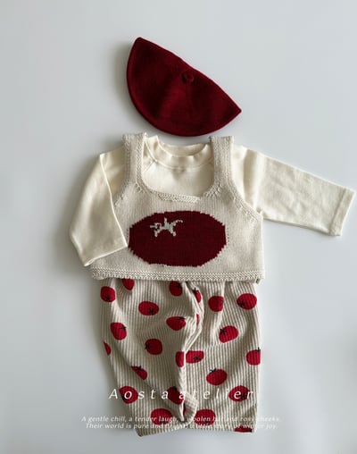 AOSTA16｜(1y-5y) 冬季針織印花短板背心24