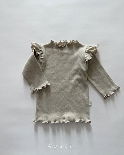 AOSTA28｜(6m-5y) 飛袖捲邊上衣4