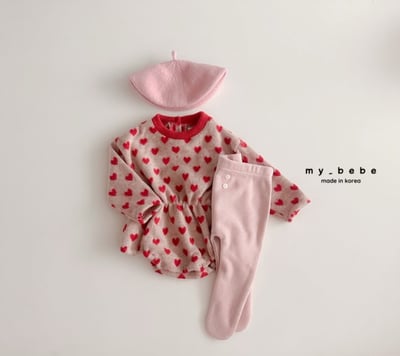 my_bebe21｜(-6m-12m-) 刷毛束腰印花包屁衣4