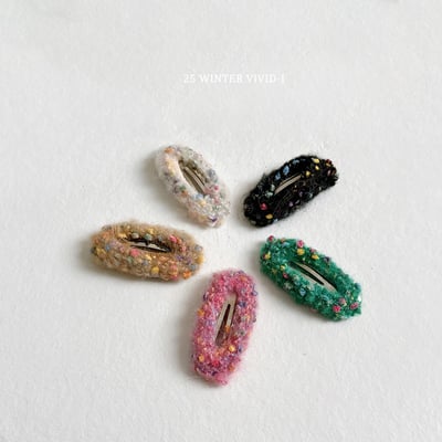 vivid106｜(free) 毛圈髮夾1