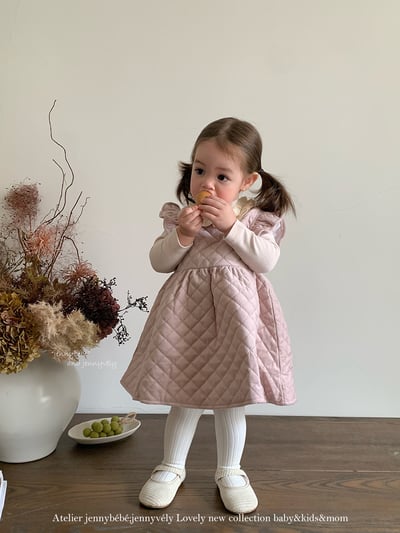 JE417｜(66cm-110cm) 夾棉背心連身裙/包屁衣/高領上衣8