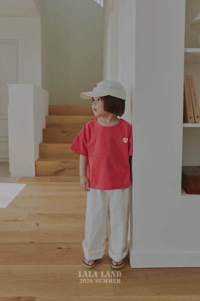 lala land58｜(75-120cm) 4色經典LOGO愛心上衣7