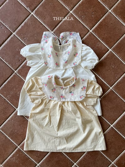 thelala55｜ (70-115) 玫瑰翻領洋裝4