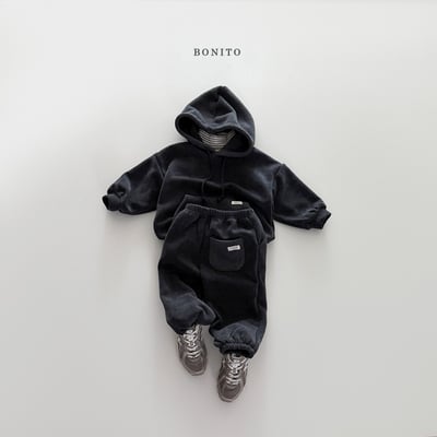 Bonito26｜(75cm-125cm) 休閒連帽上衣束口褲套裝7