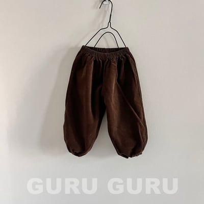 GURU GURU18｜(6m-24m) 5色磨毛燈芯絨縮口褲5