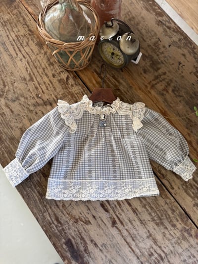 Marron14｜(1y-6y) 蕾絲花邊襯衫6