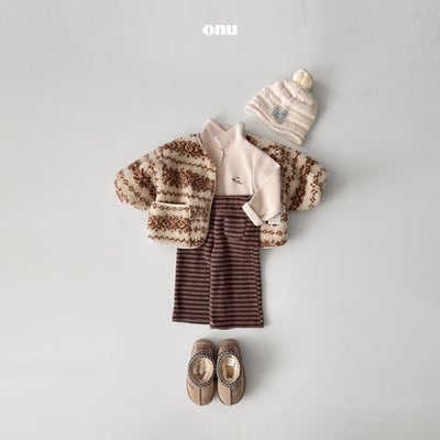 onu 40｜(70cm-115cm) 有領刺繡壓紋上衣8