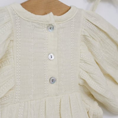 LEMONADE07｜(55cm-85cm) 1色花紋娃娃袖包屁衣含帽子15