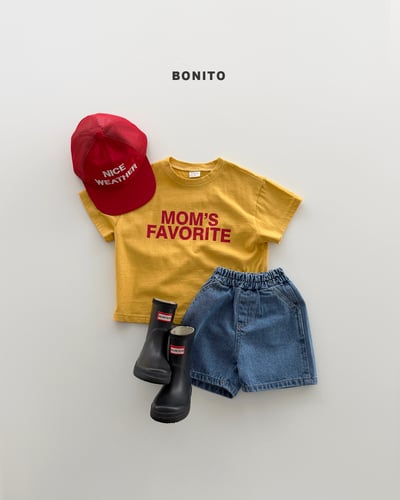 Bonito52｜(75cm-125cm) 3色簡約帥氣牛仔短褲14