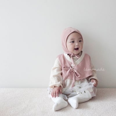 LEMONADE24｜(55cm-85cm) 2色韓服套裝含帽子5